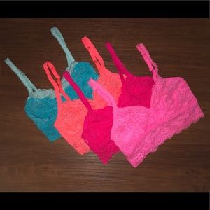 ✖️ SOLD ✖️ NWOT  - 4 Victoria’s Secret Pink Bralettes - size XS